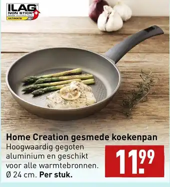 ALDI Home Creation gesmede koekenpan aanbieding