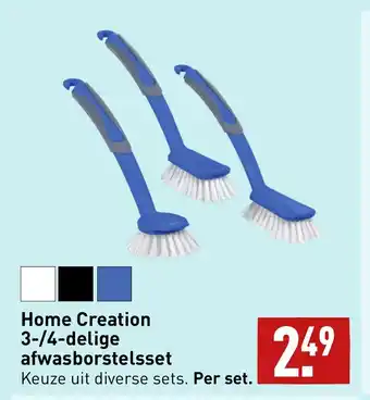 ALDI Home Creation 3-.4-delige afwasborstelsset aanbieding