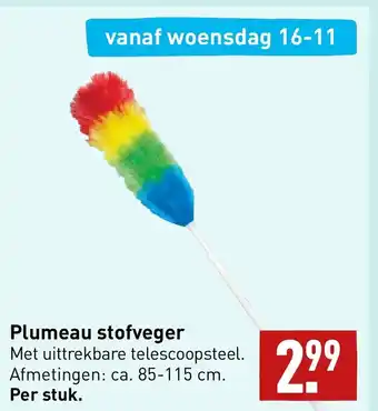 ALDI Plumeau stofveger  85-115 cm aanbieding