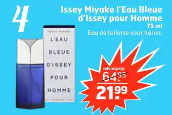 Trekpleister Issey Miyake l'Eau Bleue d'Issey pour Homme aanbieding