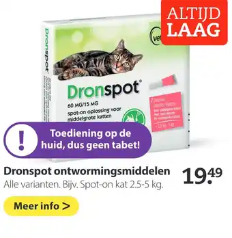 Boerenbond Dronspot ontwormingsmiddelen aanbieding