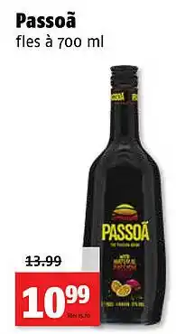 Poiesz Passoã fles à 700 ml aanbieding