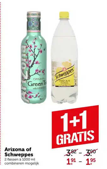 Coop Arizona of Schweppes aanbieding