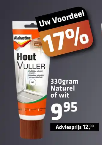 De voordeelmarkt Alabastine Hout vuller aanbieding