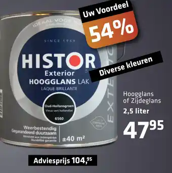 De voordeelmarkt Histor Hoogglans of Zijdeglans aanbieding