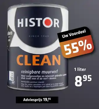 De voordeelmarkt Histor Clean aanbieding