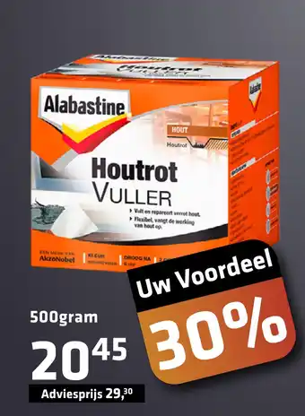 De voordeelmarkt Alabastine Houtrot Vuller aanbieding