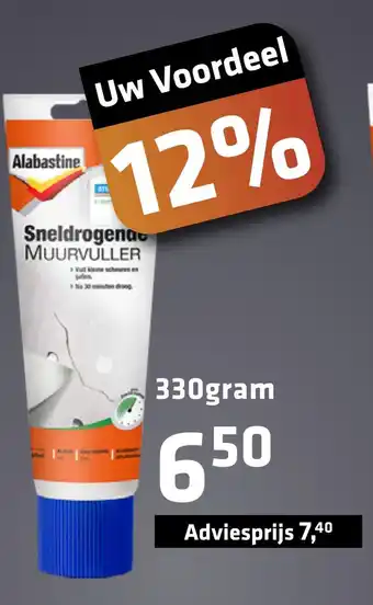 De voordeelmarkt Alabastine Sneldrogende Muurvuller aanbieding