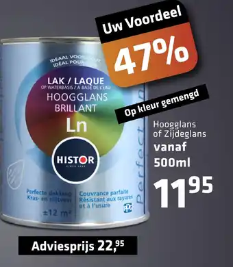 De voordeelmarkt Histor Hoogglans of Zijdeglans aanbieding