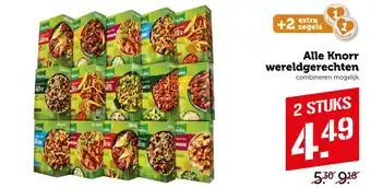 Coop Alle Knorr wereldgerechten aanbieding