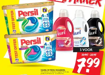 Dekamarkt FLEURIL OF PERSIL WASMIDDEL aanbieding