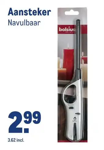 Makro Aansteker navulbaar aanbieding