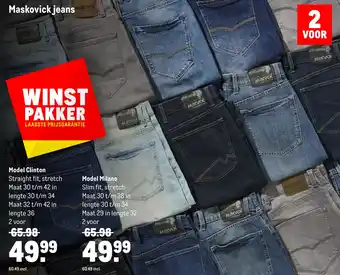 Makro Maskovick jeans maskovick vintagens aanbieding