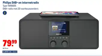 Makro Philips dab+ en internetradio type tar8805 aanbieding