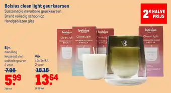 Makro Bolsius clean light geurkaarsen aanbieding