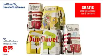 Makro La chouffe, duvel of liefmans aanbieding