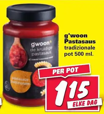 Nettorama g'woon Pastasaus aanbieding