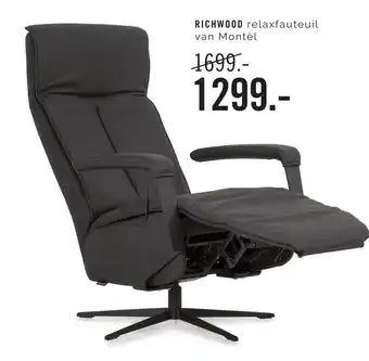 Eijerkamp Montèl Richwood Fauteuil Zwart aanbieding