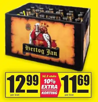 Nettorama Hertog Jan krat aanbieding