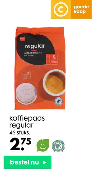 HEMA koffiepads regulár aanbieding