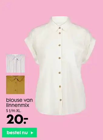 HEMA blouse van linnenmix aanbieding