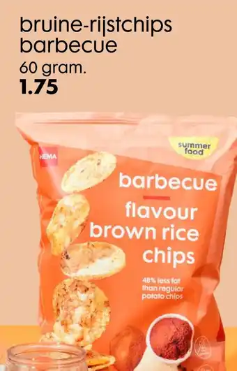 HEMA bruine-rijstchips þarbecue aanbieding