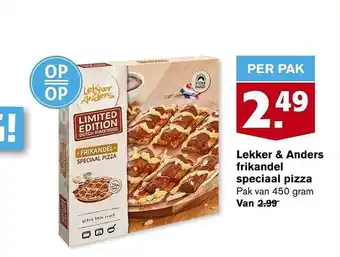 Hoogvliet Lekker & anders frikandel speciaal pizza aanbieding