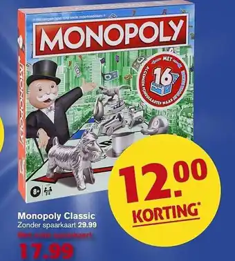 Hoogvliet Monopoly classic aanbieding