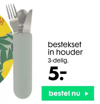 HEMA bestekset in houder OU aanbieding