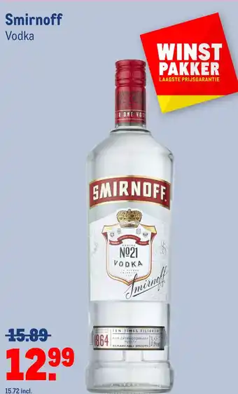 Makro Smirnoff vodka aanbieding