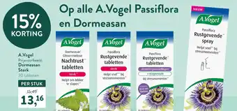 Holland & Barrett Op alle A.Vogel Passiflora en Dormeasan aanbieding