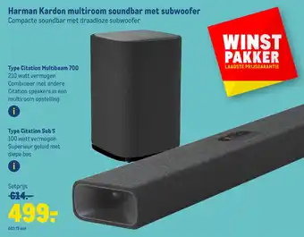 Makro Harman kardon multiroom soundbar met subwoofer aanbieding