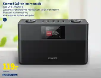 Makro Kenwood dab+ en internetradio type cr-st100dab-b aanbieding