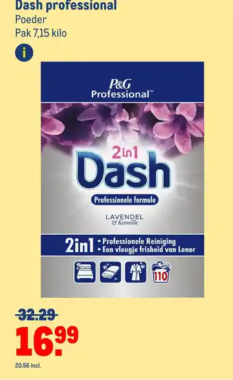 Makro Dash professional poeder aanbieding