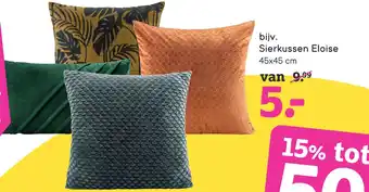 Leen Bakker Sierkussen Eloise aanbieding