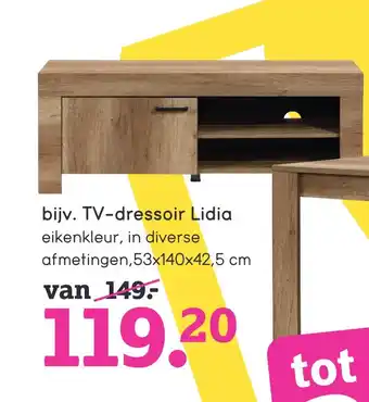 Leen Bakker TV-dressoir Lidia aanbieding