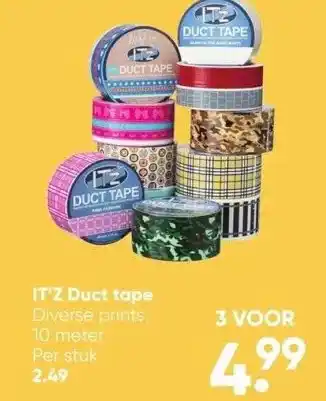 Big Bazar It'z duct tape aanbieding