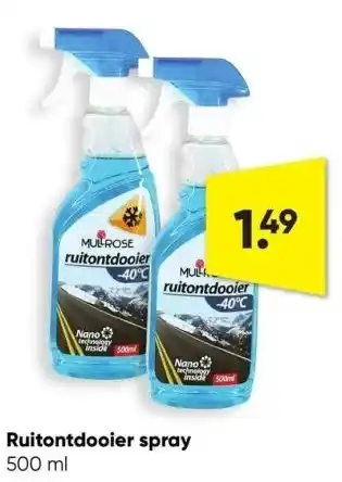 Big Bazar Ruitontdooier spray aanbieding