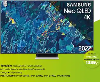 EP Beerepoot Samsung 4k qled televisie (qe55qn95b/qe65qn95b) aanbieding