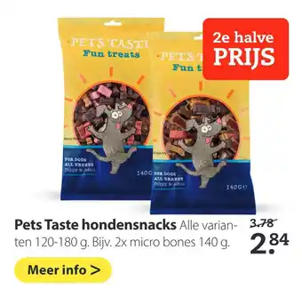 Pets Place Pets Taste hondensnacks aanbieding