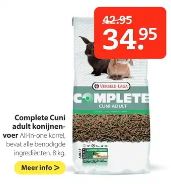 Pets Place Complete Cuni adult konijnenvoer aanbieding