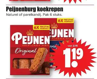 Dirk Peijnenburg koekrepen aanbieding