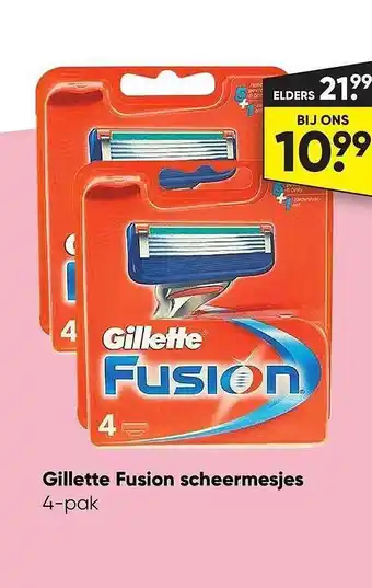 Big Bazar Gillette fusion scheermesjes aanbieding