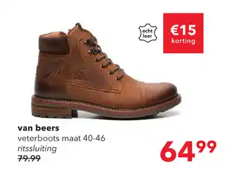 Scapino Van beers veterboots maat 40-46 aanbieding