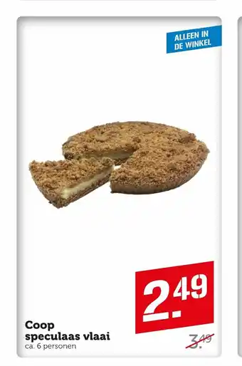 Coop Speculaas vlaai 6 personen aanbieding