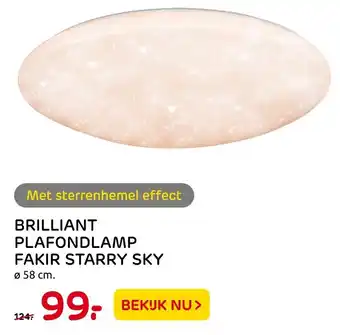 Praxis Brilliant Plafondlamp Fakir Starry Sky aanbieding