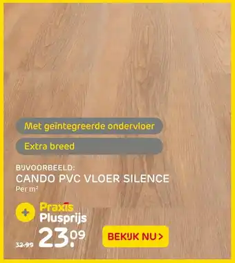 Praxis Cando PVC Vloer Silence aanbieding