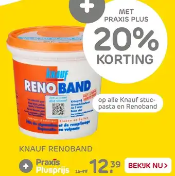 Praxis Knauf Renoband 1L aanbieding