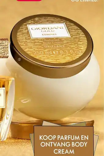 Oriflame Giordani Gold Essenza Perfumed Body Cream250 ml aanbieding