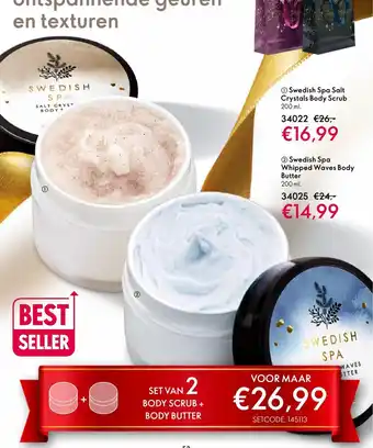 Oriflame Set Van 2 Body Scrub + Body Butter aanbieding